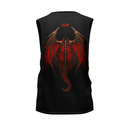 D edition Sleeveless black T-shirt