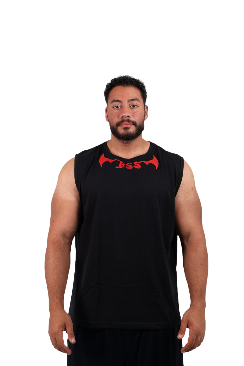 D edition Sleeveless black T-shirt