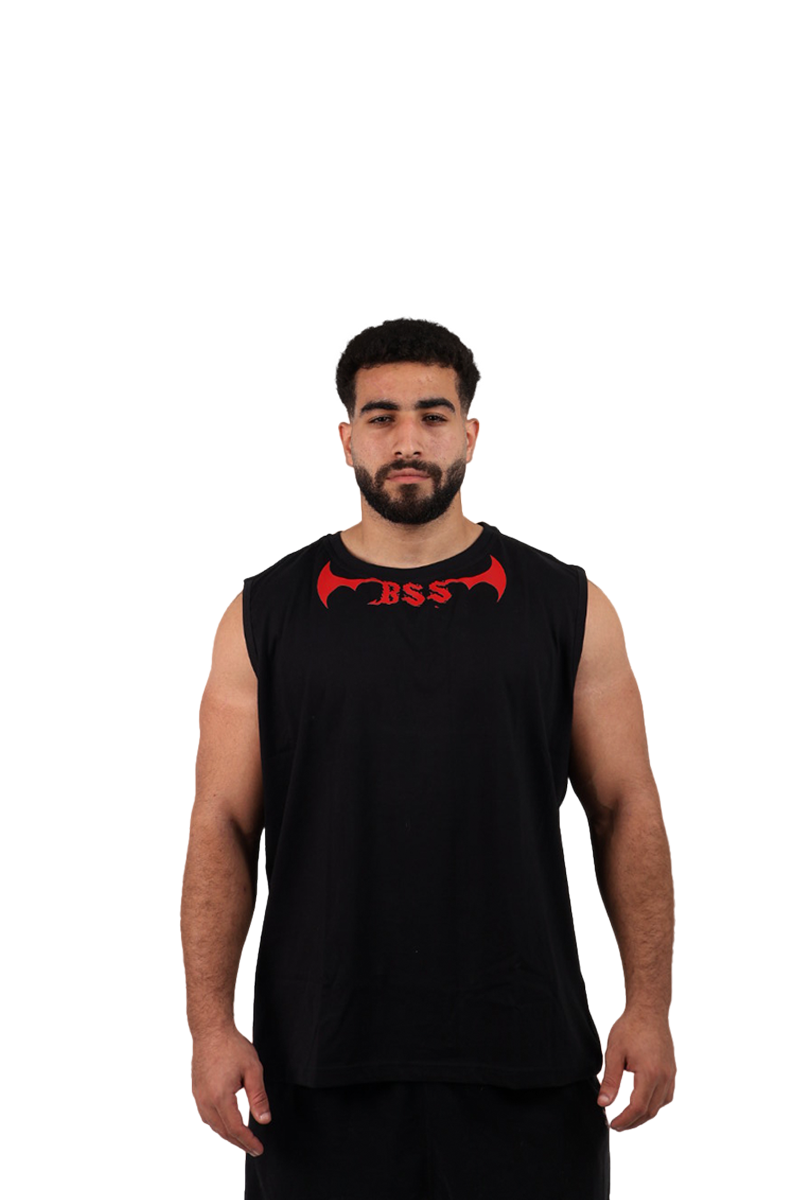 D edition Sleeveless black T-shirt